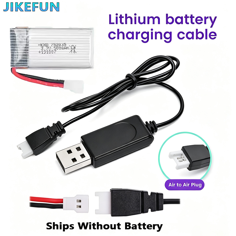 Fpv Drone Charger - แบตเตอรี่ลิเธียมโพลิเมอร์ 3.7V พร้อมที่ชาร์จ USB สำหรับโดรน RC